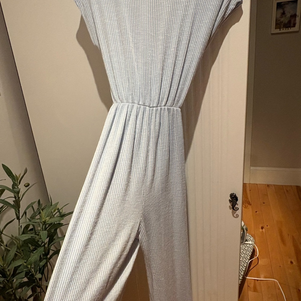 Caution To The Wind Striped Gray Maxi Dress